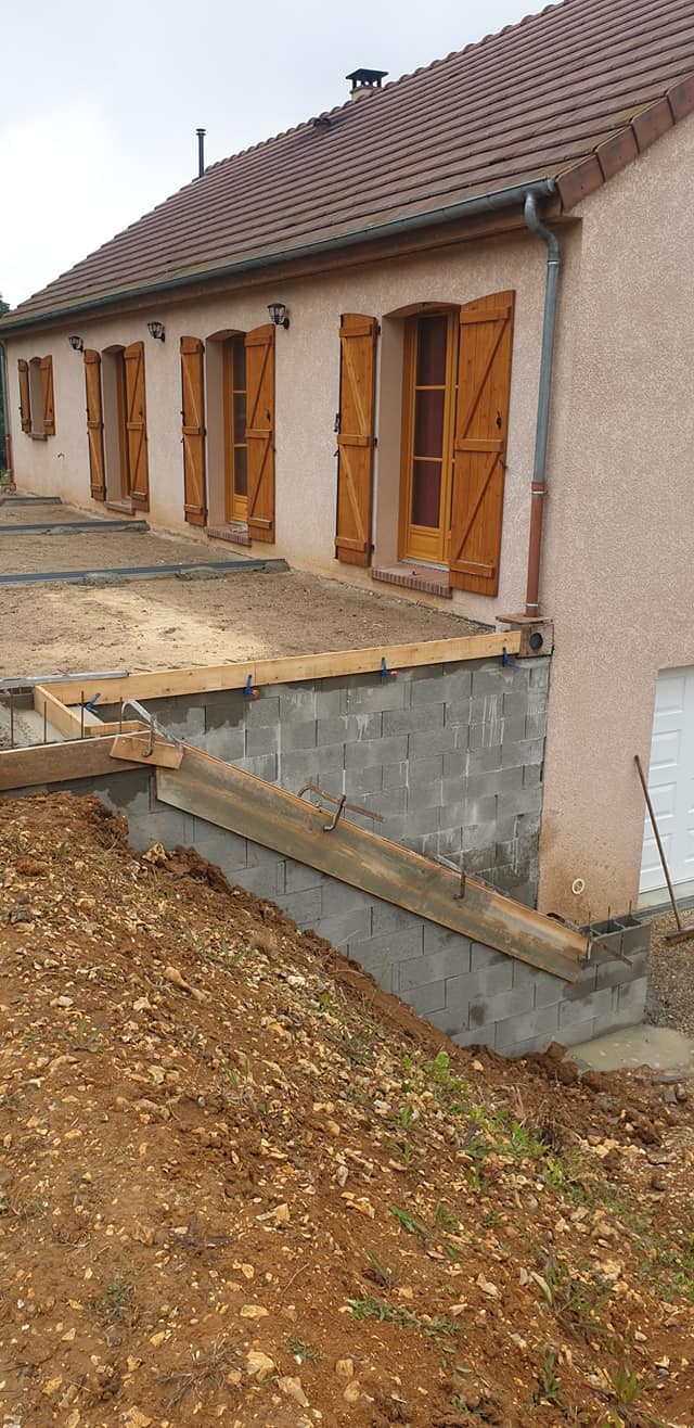 Creation d une terrasse et d un escalier beton 5 